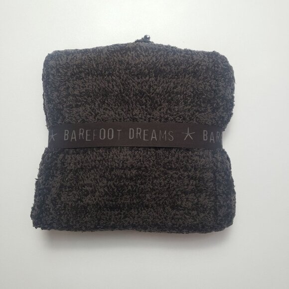 Barefoot Dreams Pom Pom Beanie & Scarf Set Espresso/Cocoa One Size Winter Gift - Picture 6 of 16